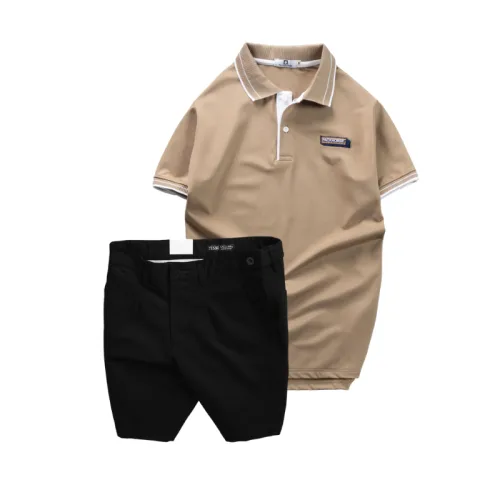 Set Bộ Nam - Áo Thun Nam Polo Cổ Bẻ Pack Horse Logo Thêu Và Quần Short Kaki Co Giãn Phối Nút Cao Cấp (Có Size 36)
