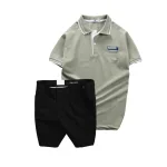 Set Bộ Nam - Áo Thun Nam Polo Cổ Bẻ Pack Horse Logo Thêu Và Quần Short Kaki Co Giãn Phối Nút Cao Cấp (Có Size 36)