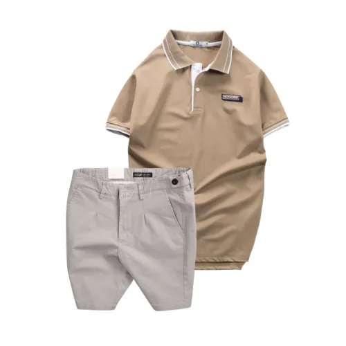 Set Bộ Nam - Áo Thun Nam Polo Cổ Bẻ Pack Horse Logo Thêu Và Quần Short Kaki Co Giãn Phối Nút Cao Cấp (Có Size 36)