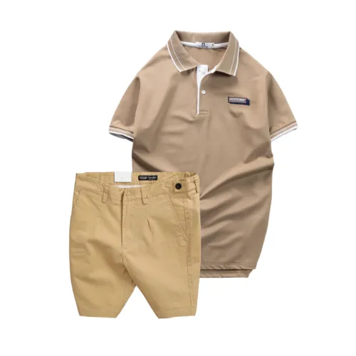 Set Bộ Nam - Áo Thun Nam Polo Cổ Bẻ Pack Horse Logo Thêu Và Quần Short Kaki Co Giãn Phối Nút Cao Cấp (Có Size 36)