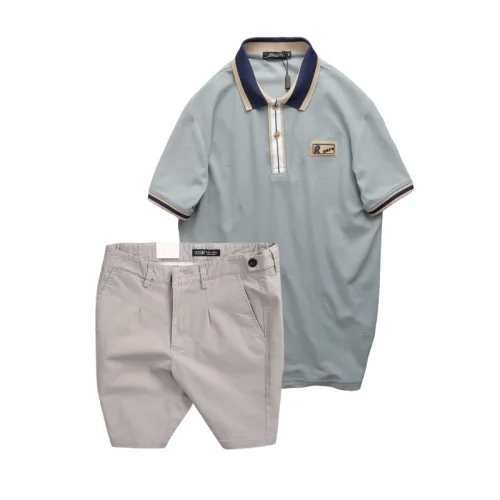 Set Bộ Nam - Áo Thun Nam Polo Cổ Bẻ Phối Tag Chữ Rears Và Quần Short Kaki Co Giãn Phối Nút Cao Cấp (Có Size 36)