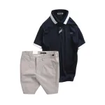 Set Bộ Nam - Áo Thun Nam Polo Cổ Bẻ Tay Ngắn Viển Bo - Quần Short Kaki Co Giãn Phối Nút Cao Cấp (Có Size 36)