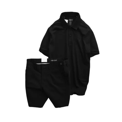 Set Bộ Nam - Áo Thun Nam Polo Cổ Bẻ Thêu Logo Trước Ngực Và Quần Short Kaki Co Giãn Phối Nút Cao Cấp (Có Size 36)