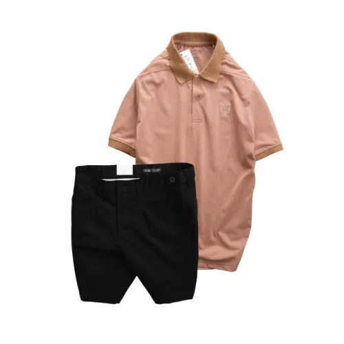 Set Bộ Nam - Áo Thun Nam Polo Cổ Bẻ Thêu Logo Trước Ngực Và Quần Short Kaki Co Giãn Phối Nút Cao Cấp (Có Size 36)