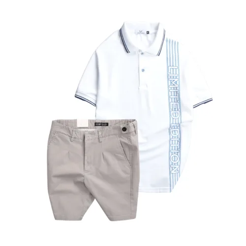 Set Bộ Nam - Áo Thun Nam Polo Cổ Bẻ Vải Cá Sấu Poly Phối Họa Tiết Sọc Và Quần Short Kaki Co Giãn Phối Nút Cao Cấp (Có Size 36)