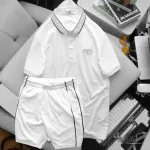 Set Bộ Nam Quần Short Áo Cổ Bẻ Phối Tag