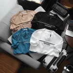 Set Bộ Nam - Quần Short Nam Phối Sọc 2 Bên Và Áo Thun Nam Cổ Tròn Phối Sọc Thêu Chữ Packhorse Trước Ngực (Size Từ M Đến XXL)