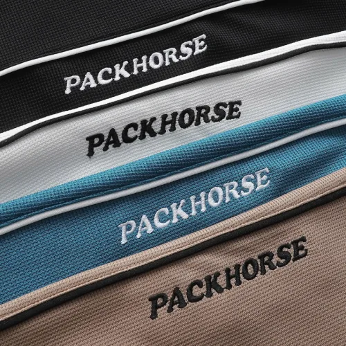 Set Bộ Nam - Quần Short Nam Phối Sọc 2 Bên Và Áo Thun Nam Cổ Tròn Phối Sọc Thêu Chữ Packhorse Trước Ngực (Size Từ M Đến XXL)