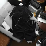 Set Bộ Nam - Quần Short Nam Phối Sọc 2 Bên Và Áo Thun Nam Cổ Tròn Phối Sọc Thêu Chữ Packhorse Trước Ngực (Size Từ M Đến XXL)
