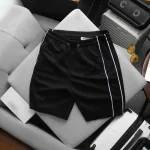 Set Bộ Nam - Quần Short Nam Phối Sọc 2 Bên Và Áo Thun Nam Cổ Tròn Phối Sọc Thêu Chữ Packhorse Trước Ngực (Size Từ M Đến XXL)