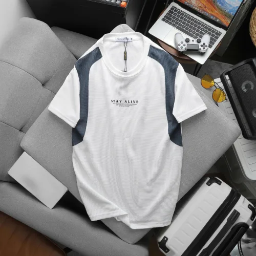 Set Bộ Nam - Set Bộ Áo Thun Nam Cổ Tròn In Chữ Trước Ngực & Quần Short Phối Sọc Màu Cao Cấp Bigsize