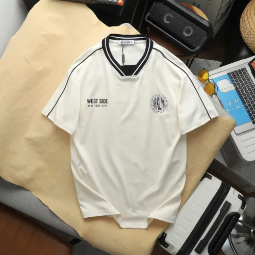 Set Bộ Nam - Set Bộ Áo Thun Nam Cổ Tròn In Logo Trước Ngực & Quần Short Phối Sọc Đen Trẻ Trung Bigsize