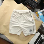 Set Bộ Nam - Set Bộ Áo Thun Nam Cổ Tròn In Logo Trước Ngực & Quần Short Phối Sọc Đen Trẻ Trung Bigsize