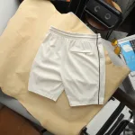 Set Bộ Nam - Set Bộ Áo Thun Nam Cổ Tròn In Logo Trước Ngực & Quần Short Phối Sọc Đen Trẻ Trung Bigsize
