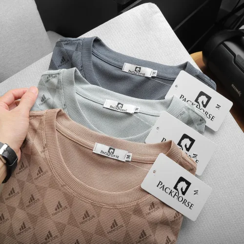 Set Bộ Nam Quần Short Áo Tay Ngắn In Logo Chìm Cao Cấp
