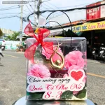 Set Giỏ Quà Nước Hoa Charme So Sexy Mùi Nữ 100ml Phiên Bản Mới 2025 - Túi Trong Vuông Có Đèn Đom Đóm Lót Giấy Rơm Thắt Nơ Xinh Xắn Nhiều Màu