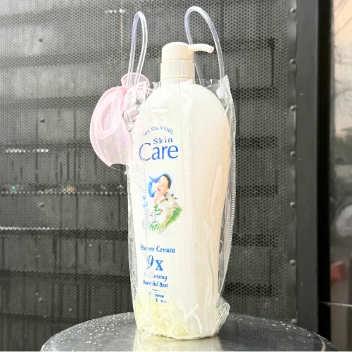 Set Giỏ Quà Tặng Sữa Tắm Sữa Dê Hoa Mai Vàng Skin Care Shower Cream 9x 1.15kg