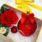Set Hộp Quà Tặng Chữ Nhật Lớn Nước Hoa Nữ Charme Level 100ml - Hộp Hoa Rơm Nhiều Màu