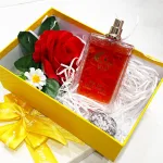 Phân phối set Hộp Quà Tặng Chữ Nhật Lớn Nước Hoa Nữ Charme Vip 100ml - Hộp Hoa Rơm Nhiều Màu