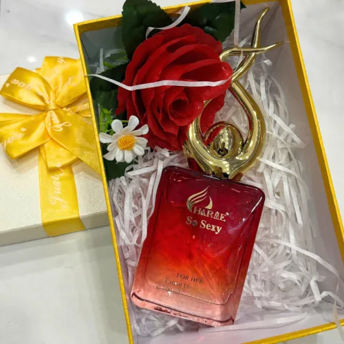 Set Hộp Quà Tặng Nước Hoa Charme So Sexy Mùi Nữ Bản Mới 100ml - Hộp Lớn Hoa Rơm Nhiều Màu
