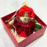 Set Hộp Quà Tặng Nước Hoa Nữ Charme Kiss 100ml - Hộp Hoa Rơm Nhiều Màu