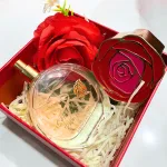 Set Hộp Quà Tặng Nước Hoa Nữ Charme Rose Girl 100ml - Hộp Hoa Rơm Nhiều Màu