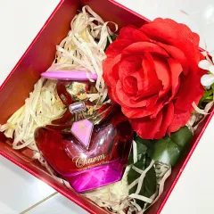 Set Hộp Quà Tặng Nước Hoa Nữ Good Charme Charm 50ml - Hộp Hoa Rơm Nhiều Màu