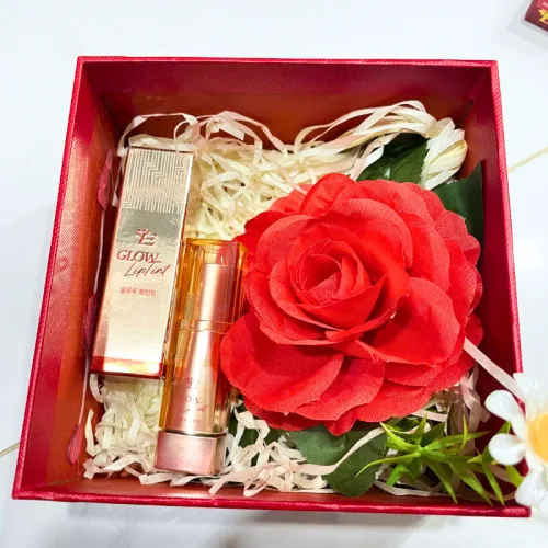 Sỉ set Hộp Quà Tặng Son Dưỡng Ẩm Môi Hàn Quốc Embisu Glowp Lip Tint - Hộp Hoa Rơm Nhiều Màu