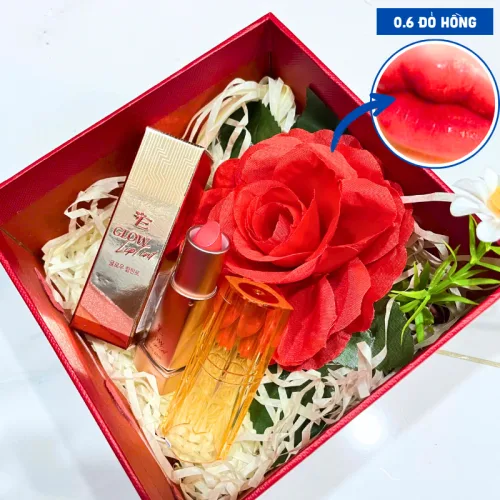 Sỉ set Hộp Quà Tặng Son Dưỡng Ẩm Môi Hàn Quốc Embisu Glowp Lip Tint - Hộp Hoa Rơm Nhiều Màu