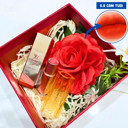Sỉ set Hộp Quà Tặng Son Dưỡng Ẩm Môi Hàn Quốc Embisu Glowp Lip Tint - Hộp Hoa Rơm Nhiều Màu