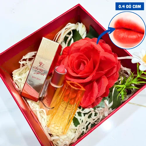 Sỉ set Hộp Quà Tặng Son Dưỡng Ẩm Môi Hàn Quốc Embisu Glowp Lip Tint - Hộp Hoa Rơm Nhiều Màu