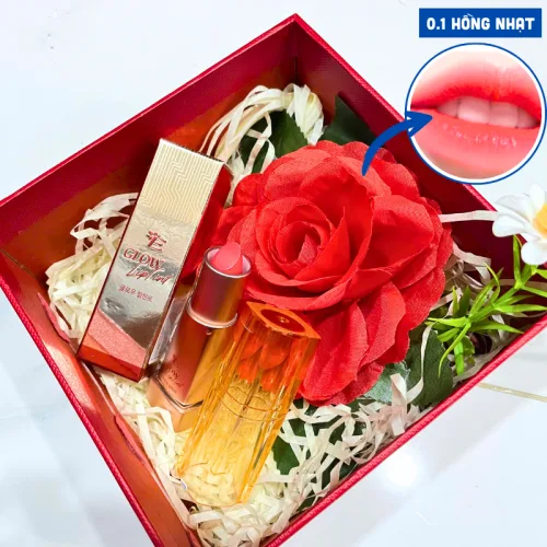 Sỉ set Hộp Quà Tặng Son Dưỡng Ẩm Môi Hàn Quốc Embisu Glowp Lip Tint - Hộp Hoa Rơm Nhiều Màu