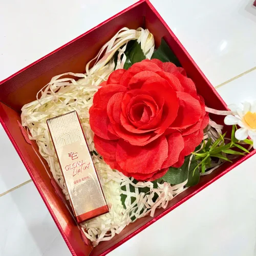 Sỉ set Hộp Quà Tặng Son Dưỡng Ẩm Môi Hàn Quốc Embisu Glowp Lip Tint - Hộp Hoa Rơm Nhiều Màu