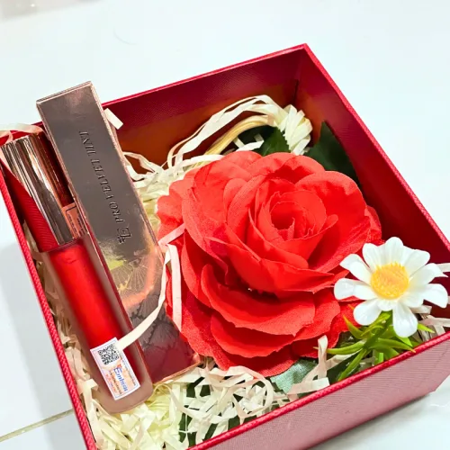 Embisu Pro Vel Tint Hàn Quốc: Set 10 son kem nhung lì hộp hoa rơm nhiều màu