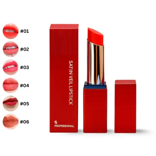 Set Hộp Quà Tặng Son Môi Sáp Lì Hàn Quốc Embisu Satin Veil Lipstick - 6 Màu