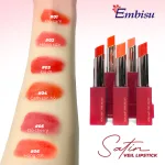 Set Hộp Quà Tặng Son Môi Sáp Lì Hàn Quốc Embisu Satin Veil Lipstick - 6 Màu