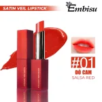 Set Hộp Quà Tặng Son Môi Sáp Lì Hàn Quốc Embisu Satin Veil Lipstick - 6 Màu