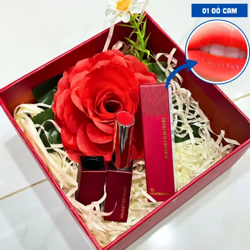 Set Hộp Quà Tặng Son Môi Sáp Lì Hàn Quốc Embisu Satin Veil Lipstick - 6 Màu