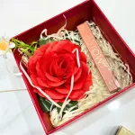 Set Hộp Quà Tặng Son Thỏi Cao Cấp Love MOI Phiên Bản Giới Hạn Có 6 Màu - Hộp Hoa Rơm Nhiều Màu