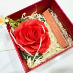 Set Hộp Quà Tặng Son Thỏi Cao Cấp Love MOI Phiên Bản Giới Hạn Có 6 Màu - Hộp Hoa Rơm Nhiều Màu