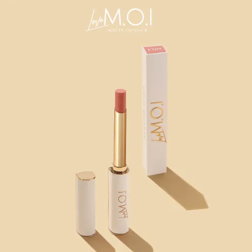 Set Hộp Quà Tặng Son Thỏi Cao Cấp Love MOI Phiên Bản Giới Hạn Có 6 Màu - Hộp Hoa Rơm Nhiều Màu