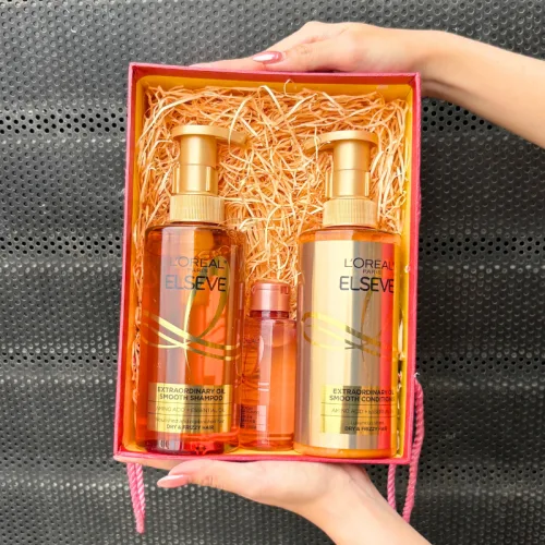 Đánh giá set Quà Tặng Bộ Dầu Gội Xả Loreal Paris Extraordinary Oil Smooth 440ml & 1 Dầu Gội Hồng Mini