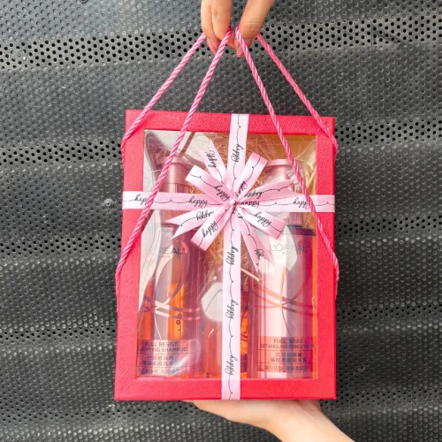 Set Quà Tặng Bộ Đôi Dầu Gội Xả Loreal Paris Elseve Full Resist 440ml Nắp Hồng & 1 Dầu Gội Nắp Hồng Mini