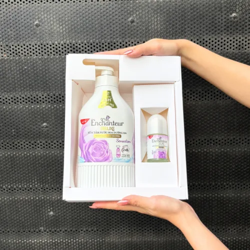 Set Enchanteur Deluxe Sensation Màu Tím – Hương Nước Hoa Pháp & Lăn Khử Mùi