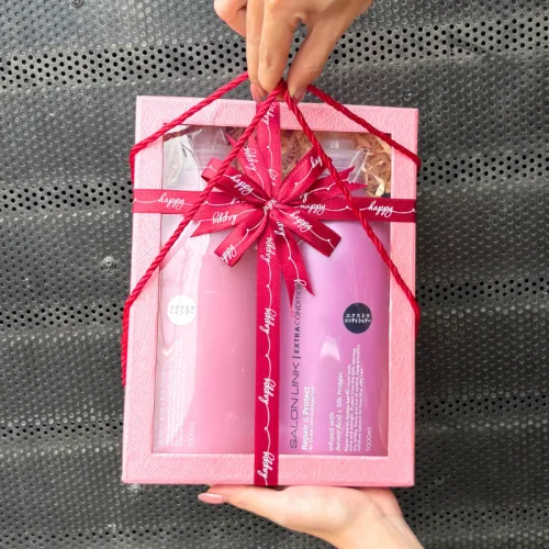 Set quà dầu gội và dầu xả Kumano Yushi Salon Link Extra 1000ml x2