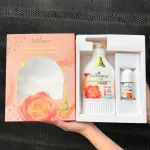 Set Quà Tặng Enchanteur Sữa Tắm Nước Hoa Deluxe Charming 650g & Lăn Khử Mùi White (Set Màu Cam)