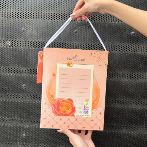 Set Quà Tặng Enchanteur Sữa Tắm Nước Hoa Deluxe Charming 650g & Lăn Khử Mùi White (Set Màu Cam)