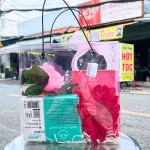 Set Quà Tặng Nước Hoa Nữ Charme Queen 100ml - Túi Trong Vuông Có Đèn Đom Đóm Lót Giấy Rơm Thắt Nơ Xinh Xắn Nhiều Màu