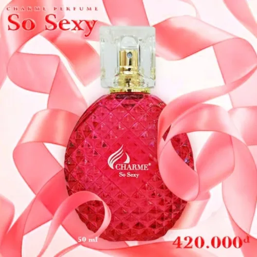 Set Quà Tặng Nước Hoa Nữ Charme So Sexy 50ml - Hộp Hoa Kim Tuyến Sang Trọng