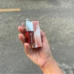 Set Quà Tặng Son Môi Bebe Lip Màu Đỏ Cam - Son Môi Kem Bóng Lì Bebe Lip Chính Hãng - Hộp Chữ Nhật Nhỏ Hoa Rơm Nhiều Màu